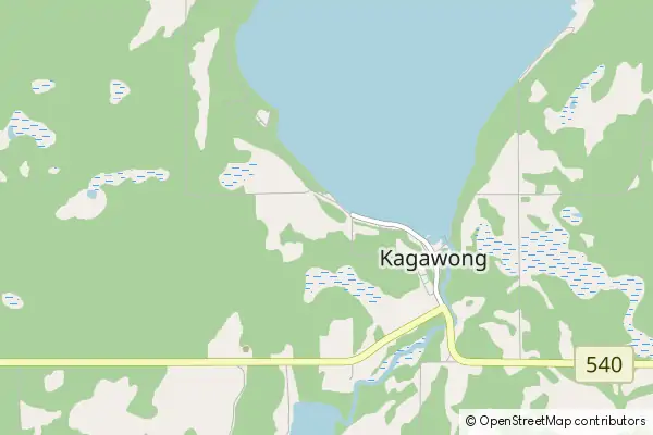 Mapa Kagawong