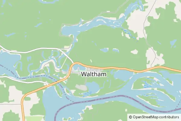 Mapa Waltham