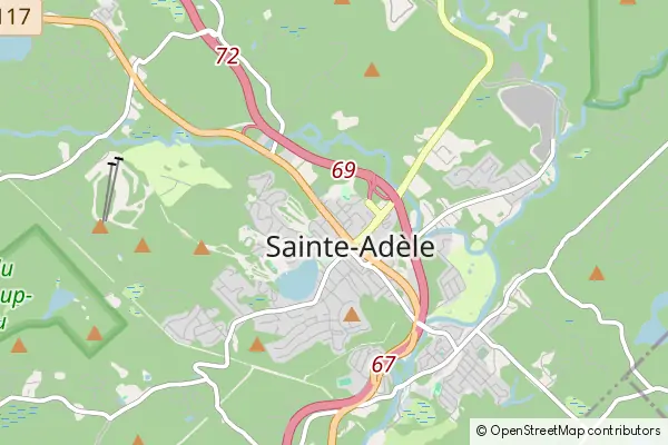 Mapa Sainte-Adèle