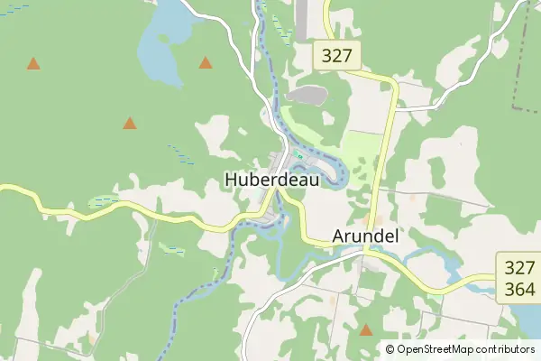 Mapa Huberdeau