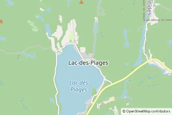 Mapa Lac-des-Plages