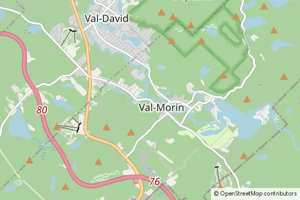 Mapa Val Morin