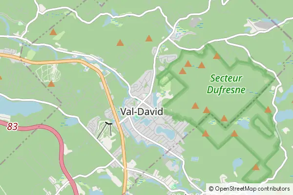 Mapa Val David