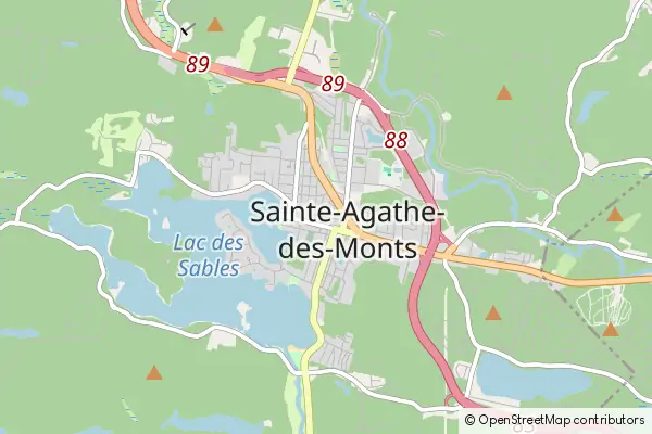 Mapa Sainte Agathe des Monts