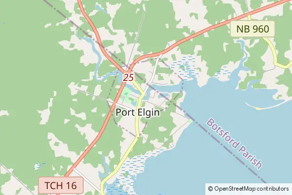 Mapa Port Elgin