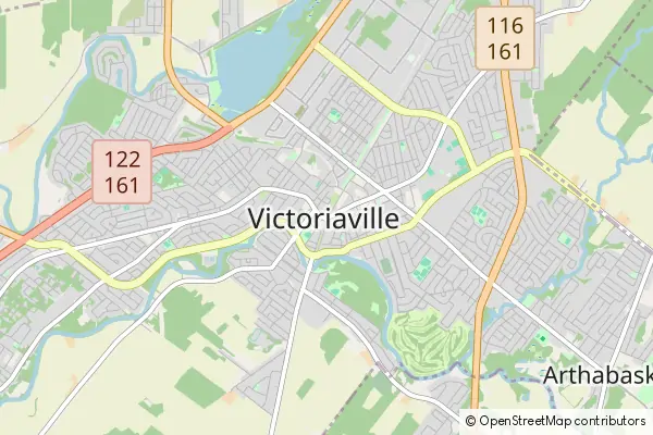 Mapa Victoriaville