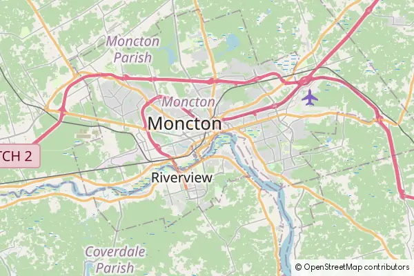 Mapa Moncton