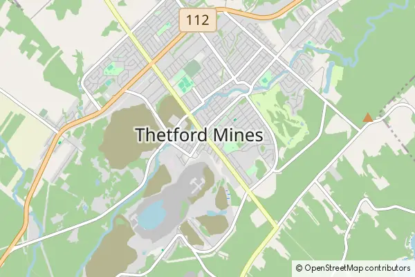 Mapa Thetford Mines