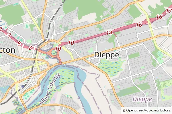 Mapa Dieppe