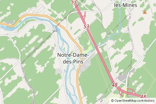 Mapa Notre-Dame-des-Pins