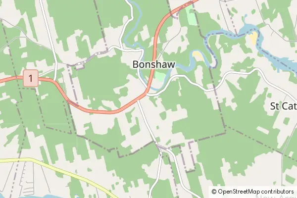 Mapa Bonshaw