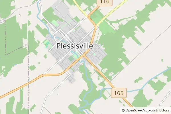 Mapa Plessisville