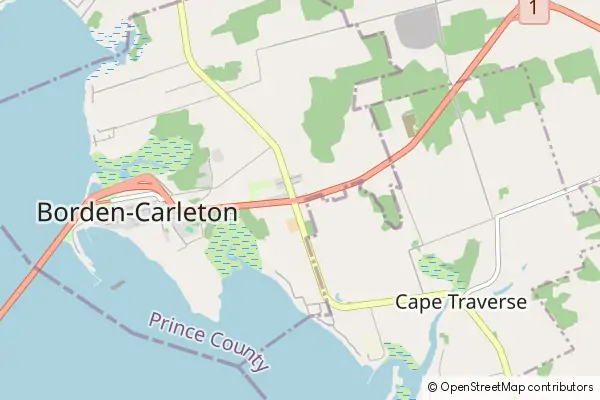 Mapa Borden-Carleton