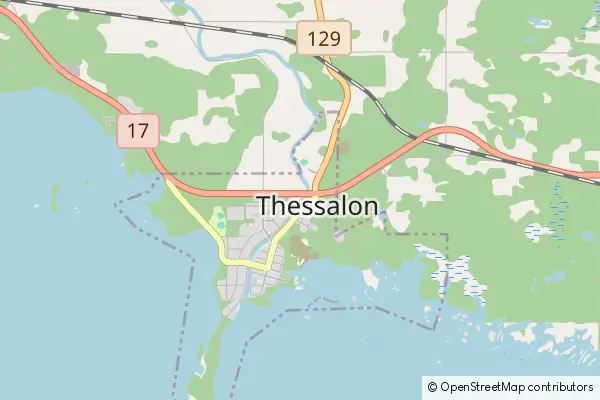 Mapa Thessalon