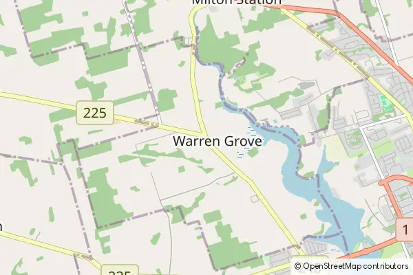 Mapa Warren Grove