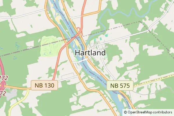 Mapa Hartland