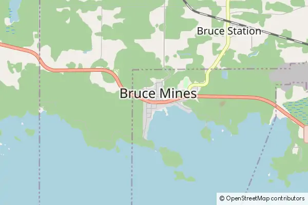 Mapa Bruce Mines