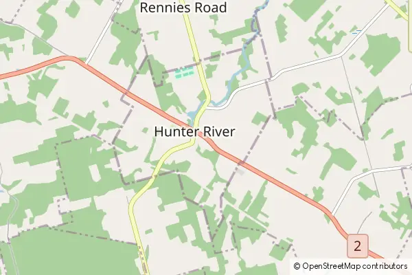 Mapa Hunter River