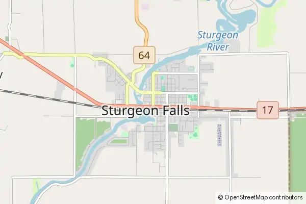 Mapa Sturgeon Falls