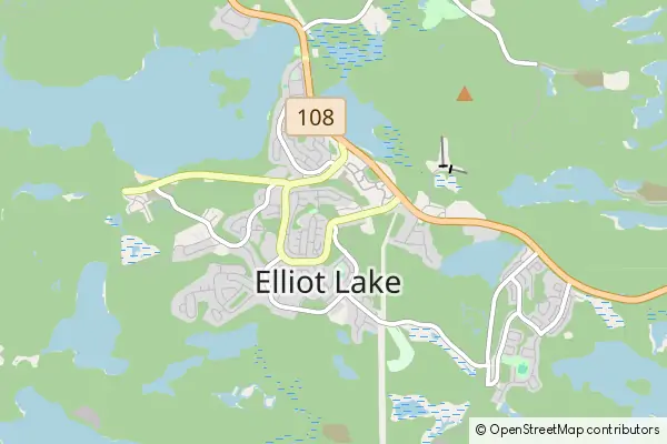 Mapa Elliot Lake