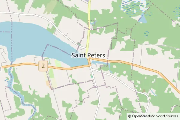 Mapa Saint Peters Bay