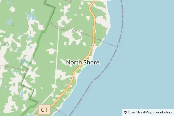 Mapa North Shore