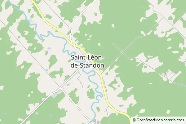 Mapa Saint-Léon-de-Standon