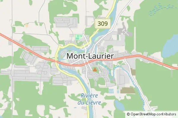 Mapa Mont Laurier