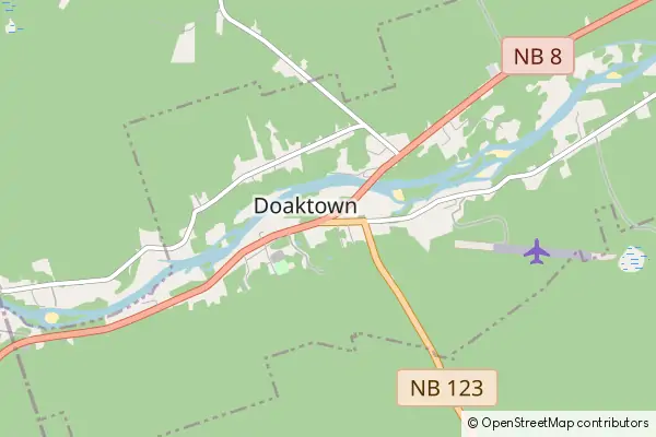 Mapa Doaktown