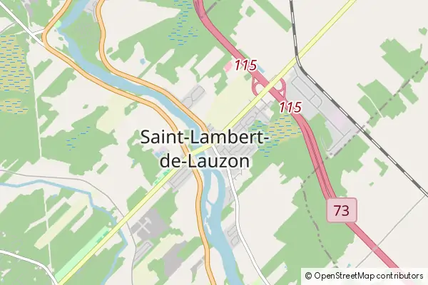 Mapa Saint-Lambert-de-Lauzon