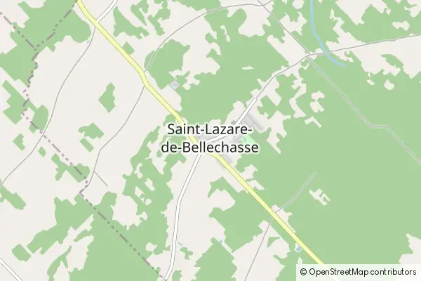 Mapa Saint-Lazare-de-Bellechasse