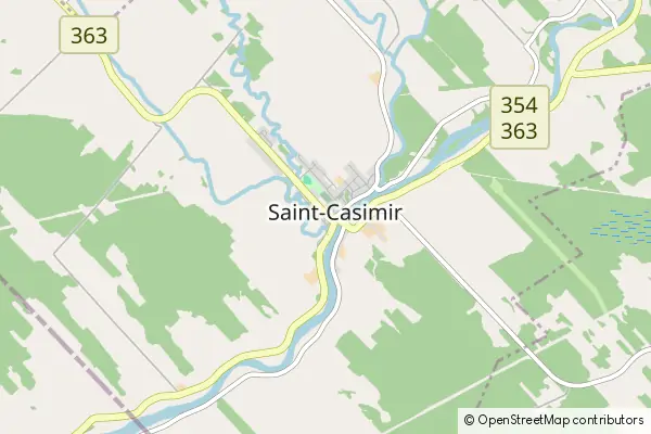 Mapa Saint-Casimir