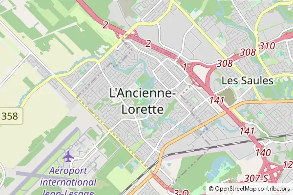 Mapa L'Ancienne-Lorette