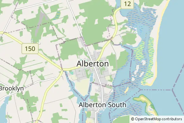 Mapa Alberton