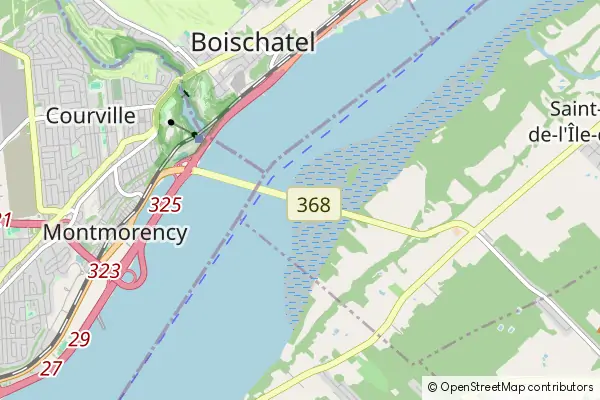 Mapa Saint-Jean-de-l'Ile-d'Orléans