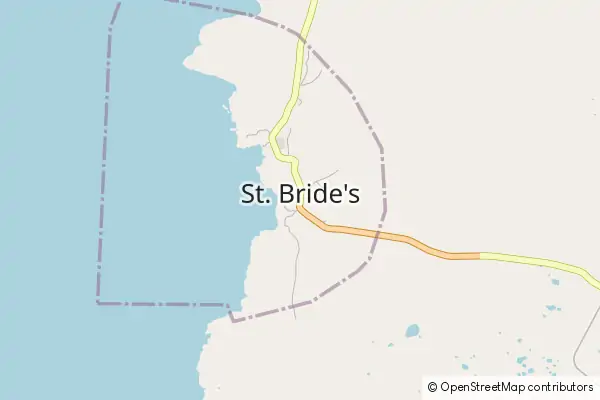 Mapa St. Bride's