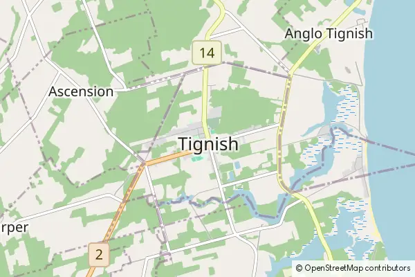 Mapa Tignish