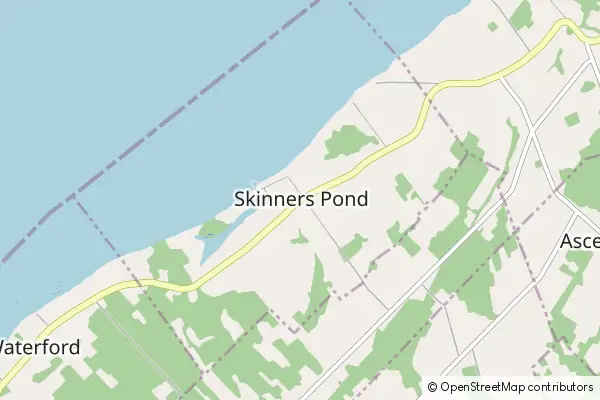 Mapa Skinners Pond