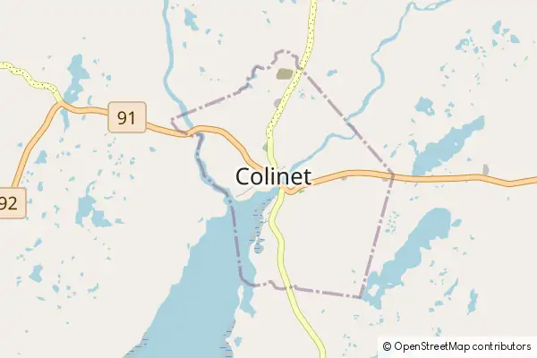 Mapa Colinet