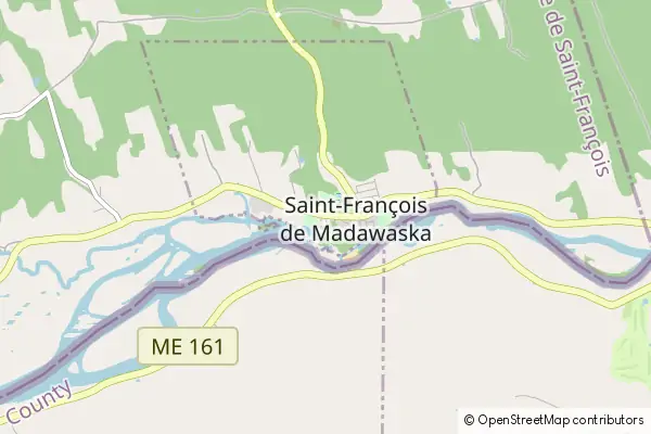 Mapa Saint-Francois de Madawaska