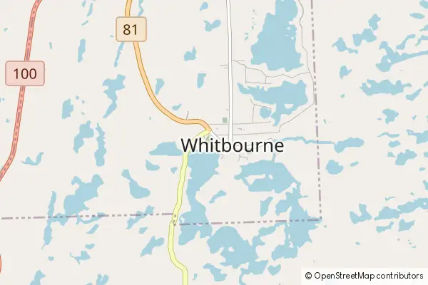 Mapa Whitbourne