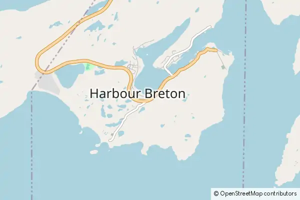 Mapa Harbour Breton