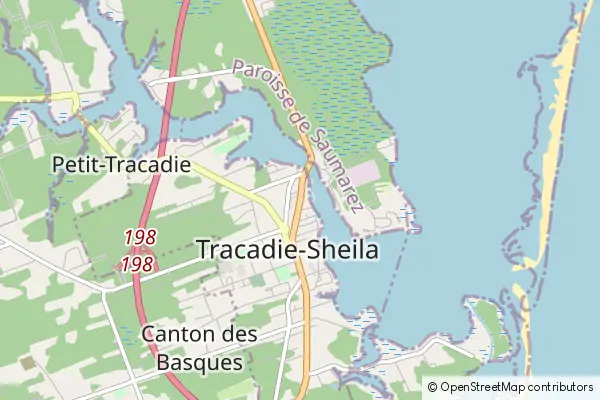 Mapa Tracadie-Sheila