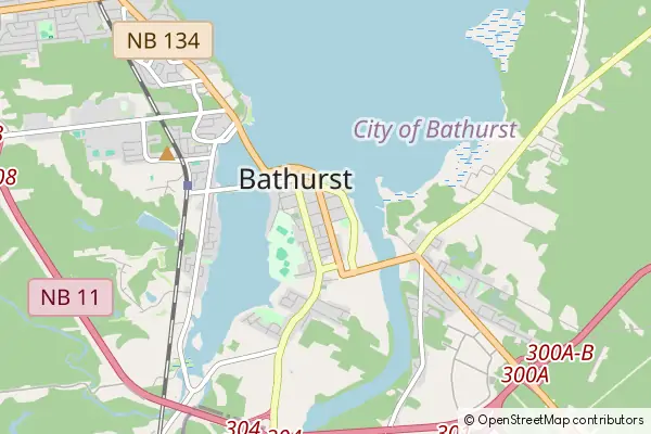 Mapa Bathurst