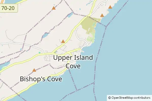 Mapa Upper Island Cove