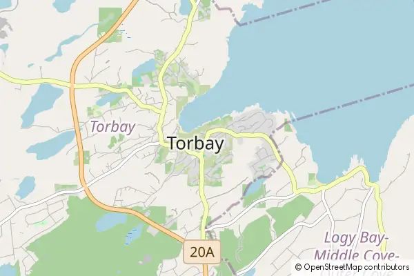 Mapa Torbay