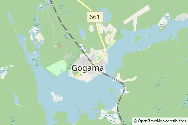 Mapa Gogama