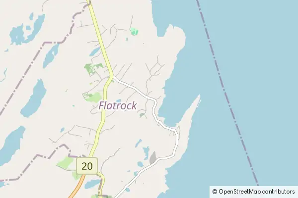 Mapa Flatrock