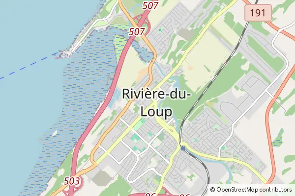 Mapa Riviere du Loup