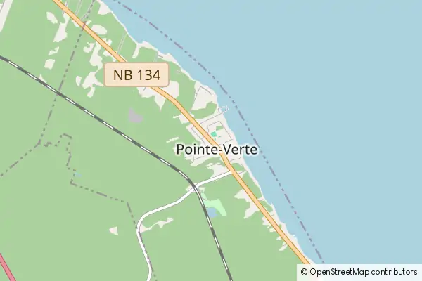 Mapa Pointe-Verte